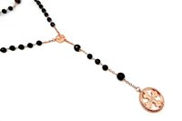 Collana Tuum Donna Rosario in Argento Onice ROSM009N0DR - ROSM009N0DR